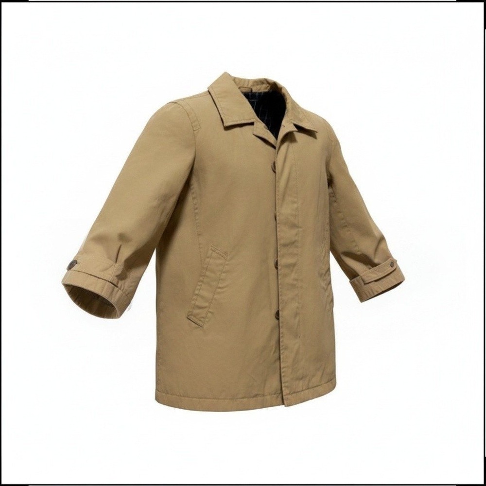 Crewcuts J.Crew Trench Coat Kids 4-5 Tan Khaki Cotton Jacket Mac Preppy Classic